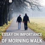Essay on Importance of Morning Walk for Students and Children in 1500 Words