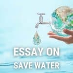 Essay on Save Water for Students and Children in 1000+ Words