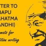 Letter to Bapu (Mahatma Gandhi) - Two formats for letter-writing competition