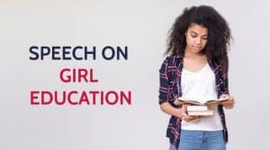 write a speech on girl education