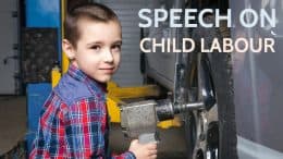 child labour persuasive speech