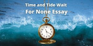 Time and Tide Wait For None Essay For Students in 1000 Words